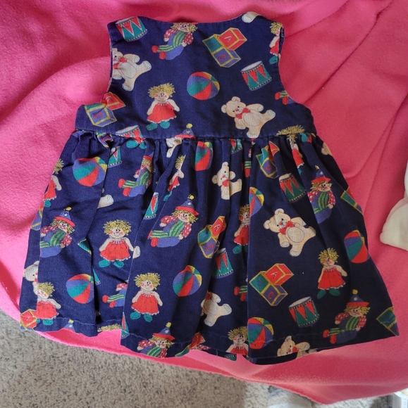 Home sewn dress fall/winter newborn baby girl - Picture 2 of 3